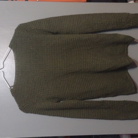 Aeropostale dark green sweater size small knit - Picture 2 of 7